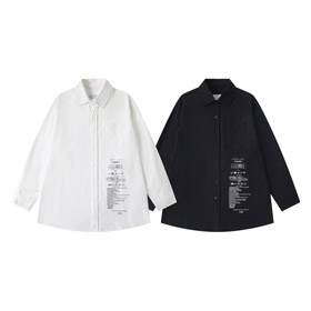 Maison Margiela Printed Loose-fitting Casual Long-sleeved Shirt-4757  