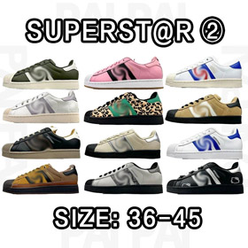 Adidas Originals Superstar 2 Comfortable Shell-Toe Low-Top Sneakers-5129  