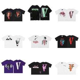 VLONE short-sleeved crew neck T-shirt with letter print-5192  