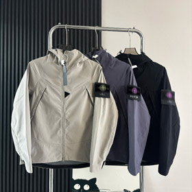 Stone Island workwear-style hooded windbreaker jacket-5248  