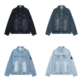Stone Island vintage washed and distressed denim jacket-5267  