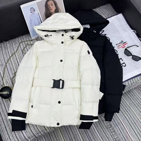 Moncler new hooded down jacket with Velcro cuffs and adjustable waist-5407  