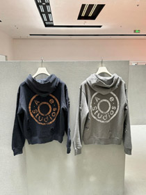 Acne Studios new zip-up distressed and ripped hooded sweatshirt-5445  