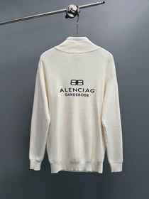 Balenciaga new faux two-piece wool knit cardigan jacket-5483  