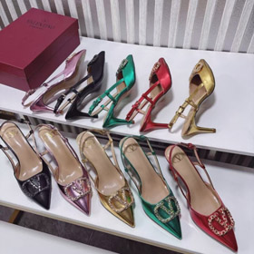 Valentino new pointed-toe buckle stiletto heels-5719  