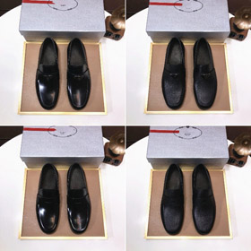 Prada minimalist genuine leather versatile business shoes-5745  
