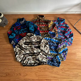 Patagonia retro-colored fleece stand-collar sweatshirt-5889  